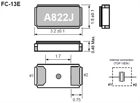 EPSON晶振,貼片晶振,FC-13E晶振,32.768K晶振