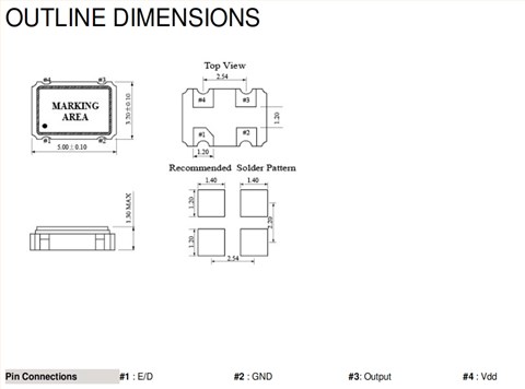 SX5C-33F20EH-100MHZ,5032mm,CMOS,FCD-Tech微波雷達(dá)晶振,SX5C系列